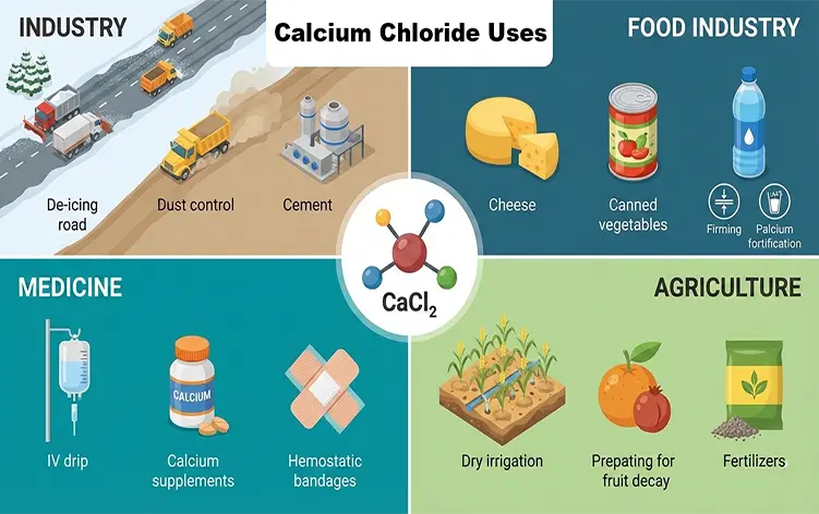 calcium chloride uses