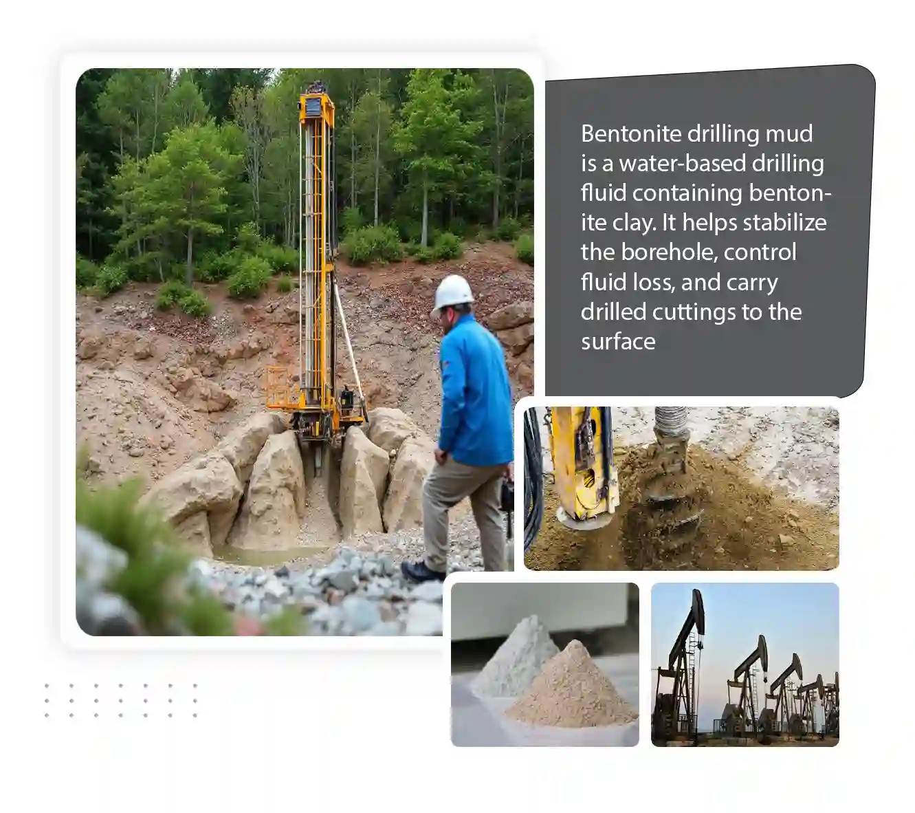 Bentonite drilling mud