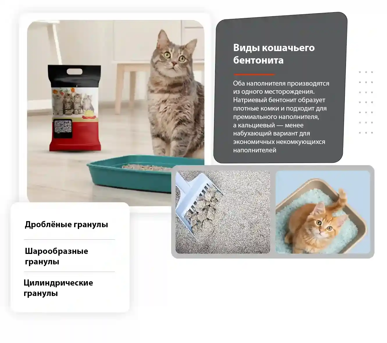 кошачий наполнитель бентонит